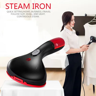 £23.99 • Buy 1500W Portable Handheld Clothes Steamer Cordless Fast Heat-Up Fabric Steamer RED