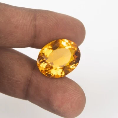 $14.99 • Buy 34.0 Ct Certified Natural Citrine Translucent Oval Cut Loose Gemstones Z-211