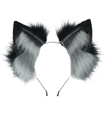 Fox Cat Ear Headband Wolf Ears Headwear Halloween Cosplay Hairbnad Handmade Anim • $15.31