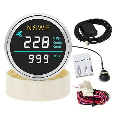 52MM LCD GPS Speedometer Gauge Waterproof For Motorcycles Boat Car Truck ATV SUV • $42.67