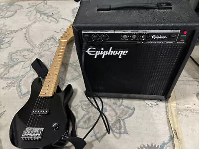 Epiphone Les Paul 6-String Electric Guitar And Amplifier • $150