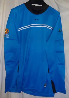 Vintage Manchester United Soccer School Nike Dri-fit Goalie Jersey XL • $59.99