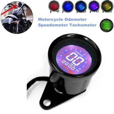 LCD Digital Display Motorcycle ATV Odometer Speedometer Tachometer 10000RPM Km/h • $31