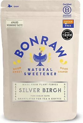 BONRAW Silverbirch Natural Xylitol Sugar 1KG - Alternative Sugar Sweetener - For • £12.70