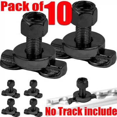 (Pack Of 10) L-Track Double Lug Threaded Stud Nut Fitting Tie Down • $34.19