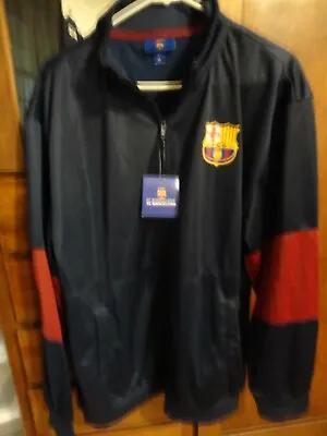 FC Barcelona Mens Zip Up Jacket - Size XL - NWT • $17.99