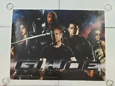 RARE Huge 4' X 3' GI JOE RETALIATION Movie Video Store Vinyl Promo Poster • $80.99