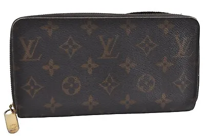 Authentic Louis Vuitton Monogram Zippy Long Wallet Purse M60017 LV Junk K6166 • $0.99