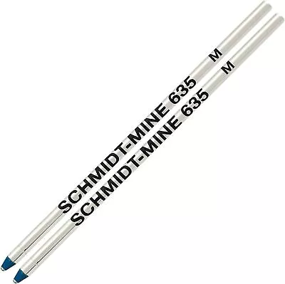 Schmidt 635 D1 Mine Ballpoint Refill - Blue Ink (Medium Tip 0.7mm) - Pack Of 2 • $4.95