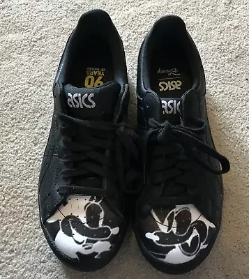 **NEW** ASICS 90 Years Disney Mickey Mouse Leather Trainers ~ Size 5.5 (EU 39) • £24.99