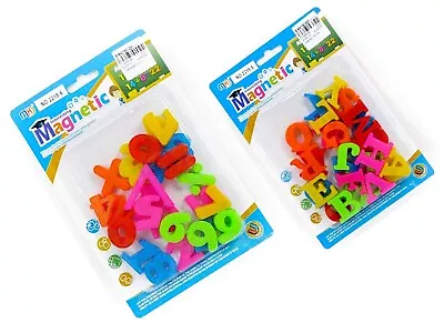 Kids Learning Teaching MAGNETIC Toy Letters & Numbers Fridge Magnets Alphabet • £2.75