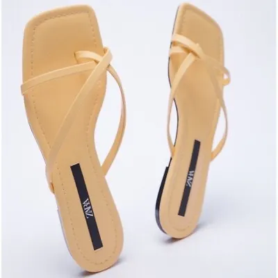 $9.99 • Buy Zara Square Toe Strappy Sandals Size EU 36
