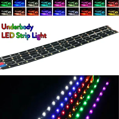 Motorcycle Underglow Light LED Strip Neon Light 30 60 90 120cm Fairy Tube Lamp D • $3.25