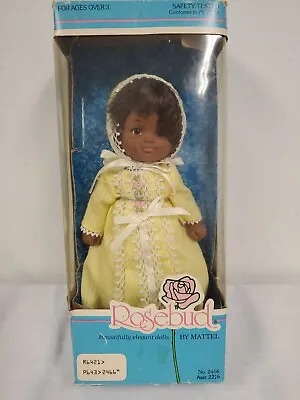 Vintage Mattel 8   Doll Rosebud 1976 Stella African American  New Old Stock • $39.24