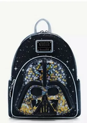 Loungefly Star Wars Darth Vader Helmet Confetti Mini Backpack • £106.16