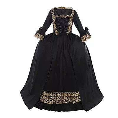  Women's Queen Marie Antoinette Rococo Ball Gown Gothic Victorian Dress Medium • $135.84