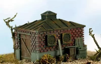 N Scale Railroad BRICK SHED Style 4 Finished 1/160 Scale Built Up Building • $13.99