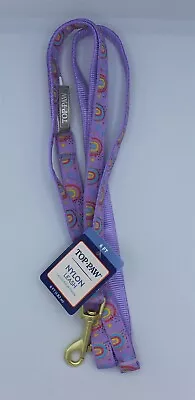 Top Paw - Dog Leash - 6 FT - Purple Rainbow Design • $9.99