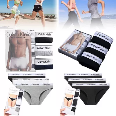 New Calvin Klein Mens/Women's Panties 3 Pack Several Colours Classic S/M/L/XL • $34.09