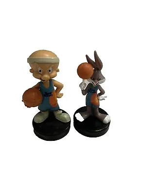 Bugs Bunny Elmer Fudd Basketball Space Jam Tune Squad Toy Figure Cake Topper A24 • $9.99