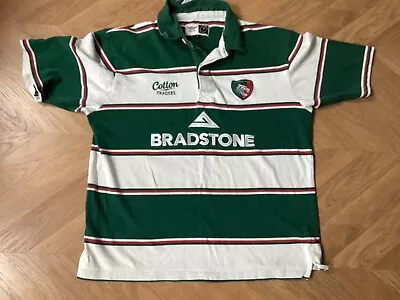 Leicester Tigers 2007 Cotton Traders Rugby Shirt Jersey Size L? Bradstone • £28.99