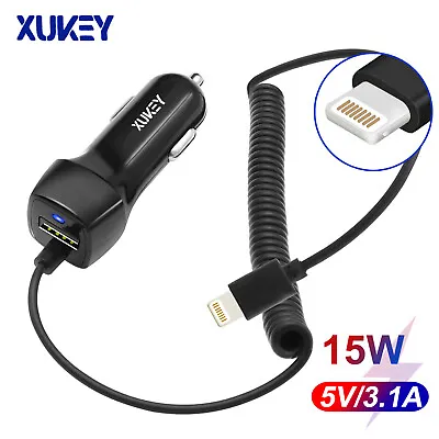 Fast Car Charger USB Cable Charging Socket Adapter For IPhone 11/12/13 Pro Max • $12.19