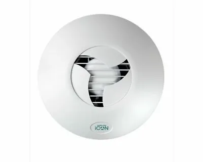 Airflow ICON Eco 15 Extractor Fan ICON15 Timer & Pull Cord Option Iris Fan • £99.99