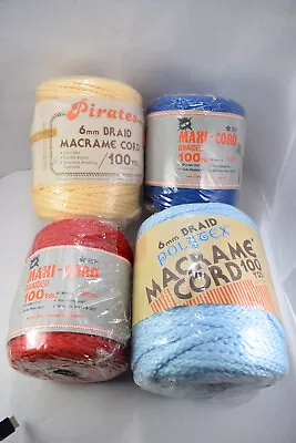 Macrame Cord 6mm 100 Yard You Choose Color Quantity Discount • $9.95