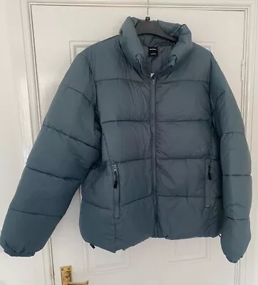 *NEW WITH TAGS-RRP £76*Urban Outfitters Iets Frans Blue/Grey Puffer Coat Size XL • £55