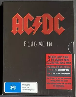 AC/DC - Plug Me In Deluxe Box Set 2DVD - Free Shipping • $30