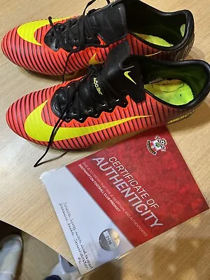 Match Worn Shane Long Southampton Boots Europe Saints Memorabilia • £165