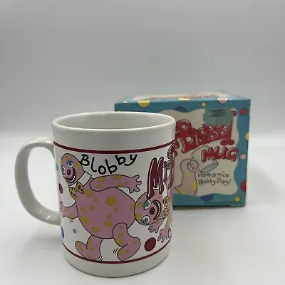 Vintage Mr Blobby Mug 1992 BBC Noel's House Party Collectible Nostalgia • £22.99