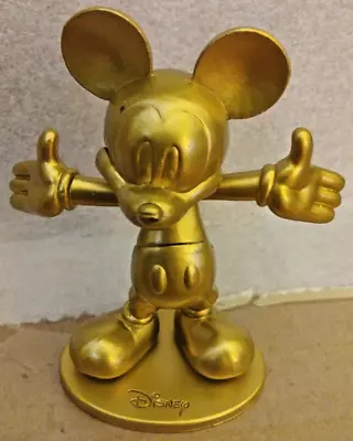 DISNEY: Mickey Mouse - Bronze Color - Vinyl/Plastic Figures - 3” Tall 1.25  Dia. • $14.25