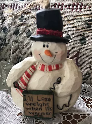 Midwest - Eddie Walker Ornament - Snowman - I Ll Lose Weight When Its Warmer • $19.99