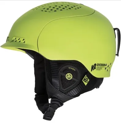 K2 Diversion Green Black Snowboard Baseline Audio System Ski Helmet Sz S NIB • $86.24