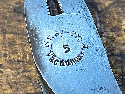 $39.99 • Buy Vintage Snap On No 5 Vacuum Grip Ignition Pliers Early Model ￼
