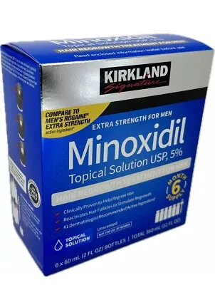 Kirkland Minoxidil 5% Extra Strength Men Hair Regrowth Solution 6 Month Supply  • $29.94