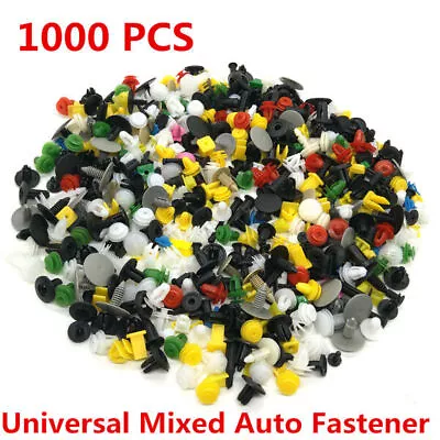 1000PCS Mixed Car Door Bumper Fender Fastener Retainer Rivet Push Pin Clip Parts • $29.99