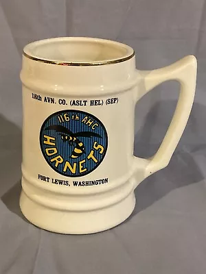 Vintage Large Mug 116th Aviation Company Hornets Assault Helicopters • $24.95