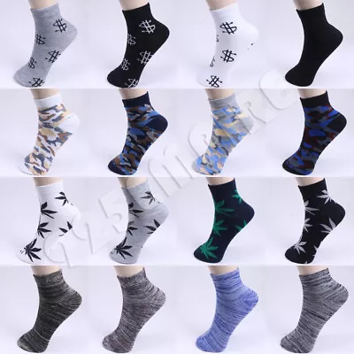 Men Ankle Quarter Socks Cotton Casual 6-12 Pairs Size:9-1110-12 • $8.99