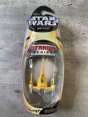 Star Wars Titanium Series Naboo Fighter Die Cast Hasbro 2005 • $24.95