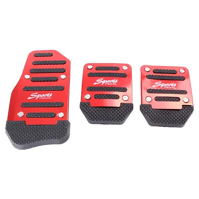 Manual Car Clutch Brake Accelerator Pedal Nonslip Foot Treadle Cover Aluminium • $12.35