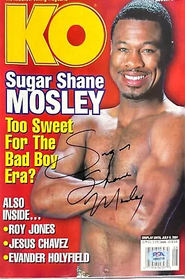 Sugar Shane Mosley Signed 'The Ring' Boxing Magazine PSA AM60739 • $93.71