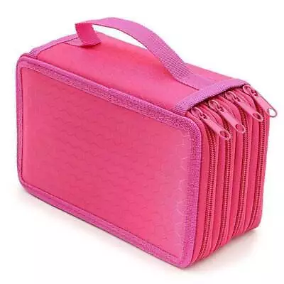 Large Multi-layer Capacity Zipper Pen Pencil Cases Stationery Pouch Bag Case UK • £7.99