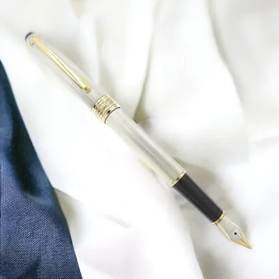 Montblanc Fountain Pen Meisterstuck Solitaire Burley Classic 18K 750 F Nib 4810 • $639.99