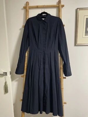 $300 • Buy Scanlan Theodore Navy Collared Dress 12