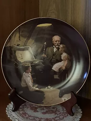 “Grandpa’s Treasure Chest” Norman Rockwell Light Campaign Series Plate 2 Knowles • $1.99