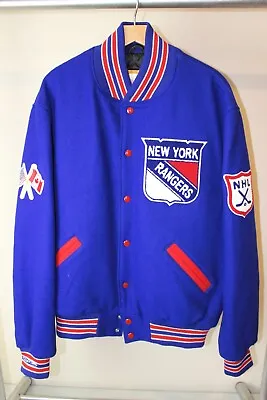 New York Rangers Wool Jacket Mitchell & Ness Jurgella Collection XL48 NWOT • $400