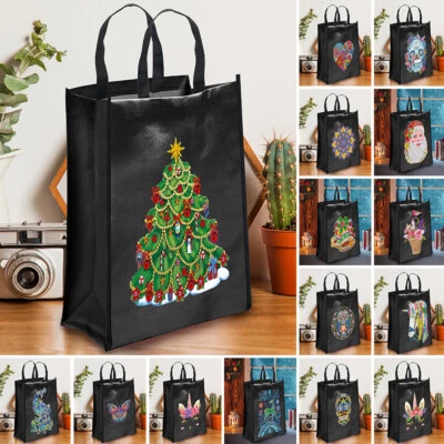 $22.95 • Buy DIY Diamond Painting Handbag Mosaic Drill Eco-friendly Shopping Bags Totes Gifts