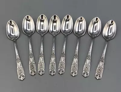 Milburn Rose By Westmoreland Sterling Silver Set Of 8 Demitasse Spoons 4 1/8  • $215